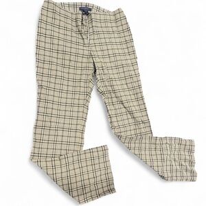 The Limited Men's Plaid Chinos in Beige and Black